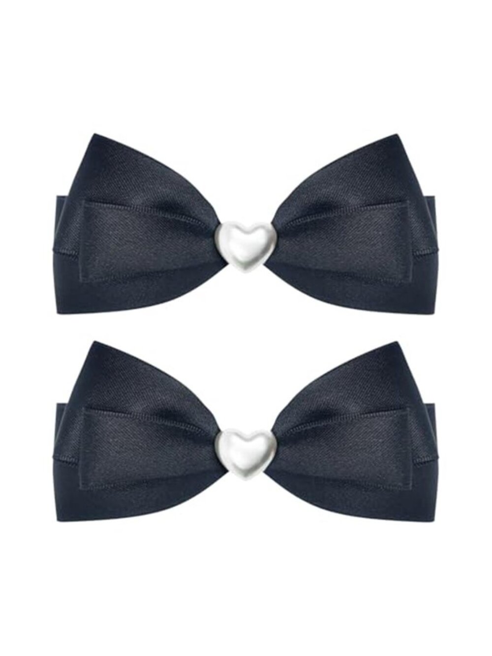 2pcs Black hair bows for girls, cute bow hair clips for women, black hair bow